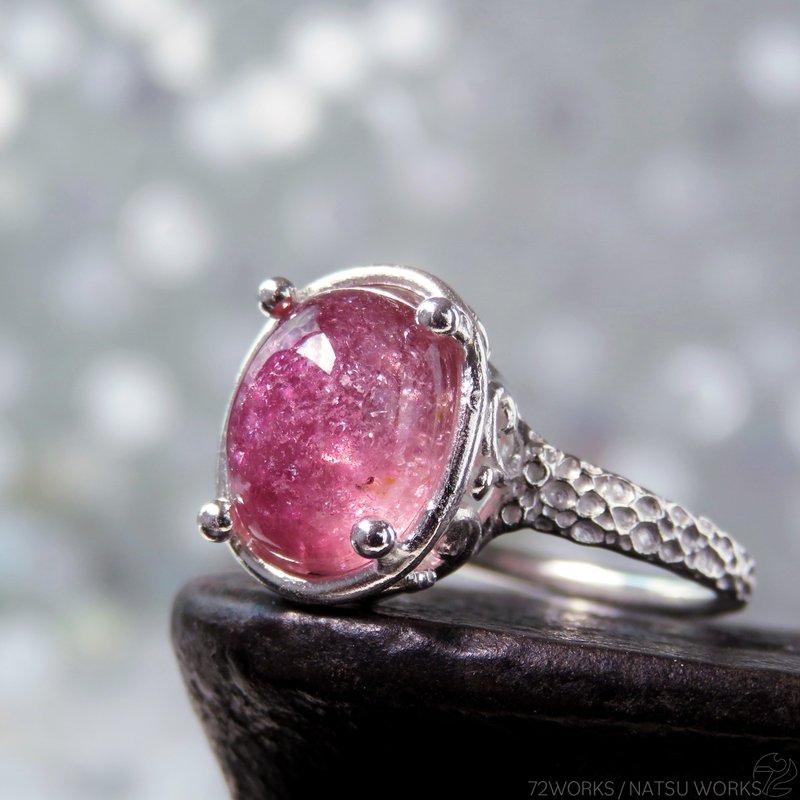 ピンク トルマリン リング / Pink Tourmaline Ring ll - 戒指 - 寶石 粉紅色