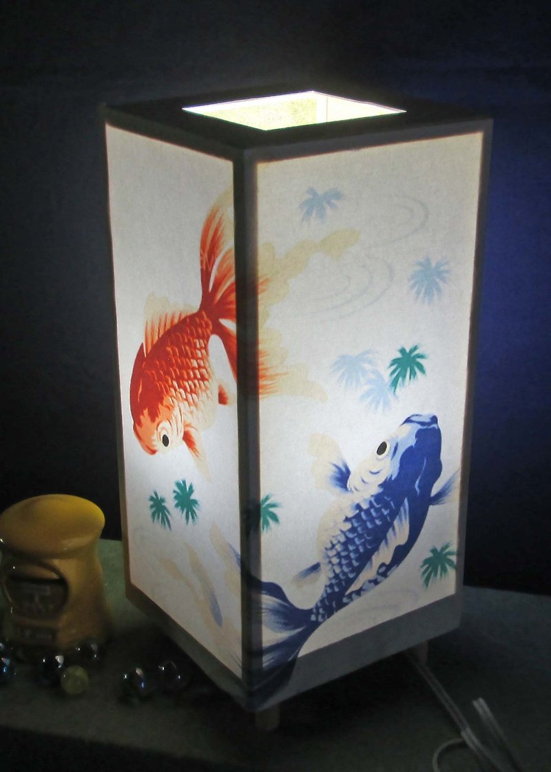 Space swimming of goldfish 【Rain clouds streaming】 Medium form · LED dream lighting decorative light stands the real pleasure! - Lighting - Paper 