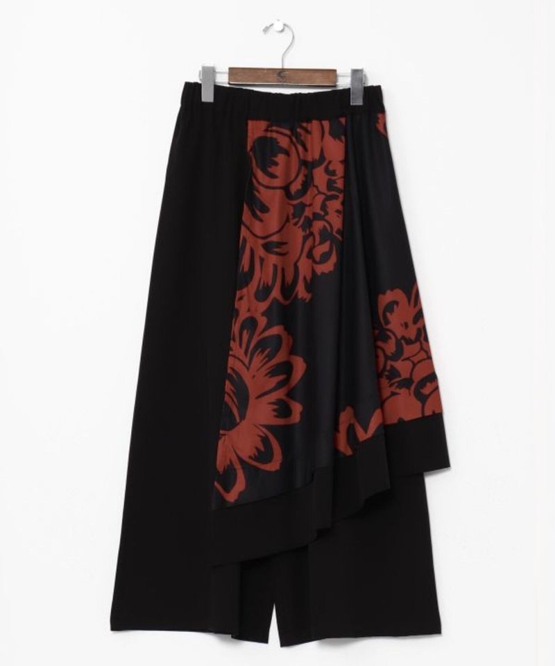 【熱門預購】菊紋寬版層次感長褲 (3色) COT-5318 - 女長褲 - 其他材質 