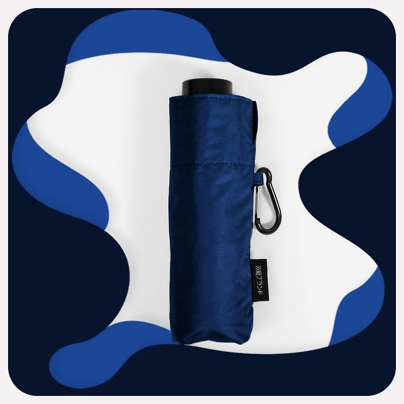 雙龍超輕量抗uv防曬汽球傘五折傘迷你晴雨傘B6375_海洋藍 - 雨傘/雨衣 - 防水材質 藍色