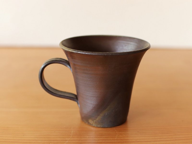 備前焼 コーヒーカップ(大)　c5-077 - マグカップ - 陶器 ブラウン