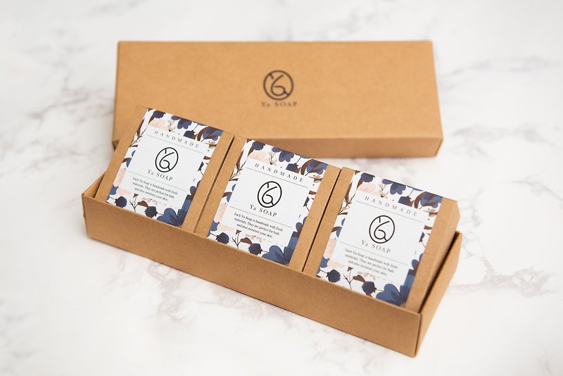 Handmade Soap Gift Box丨Birthday Gift丨Miyue Gift Box丨Three-in-One Gift Box - สบู่ - วัสดุอื่นๆ 