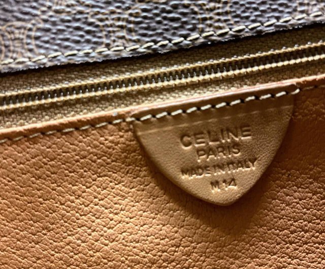 Celine Macadam Vintage Round Buckle Envelope Bag - Shop