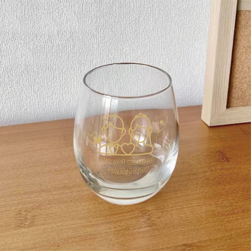 新婚禮物|訂製威士忌對杯 新婚禮物客製化禮物送情侶送男友送女友 - 酒杯/酒器 - 玻璃 