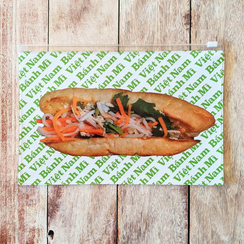 bánh mì  water-repellent pouch green - กระเป๋าเครื่องสำอาง - วัสดุอื่นๆ หลากหลายสี