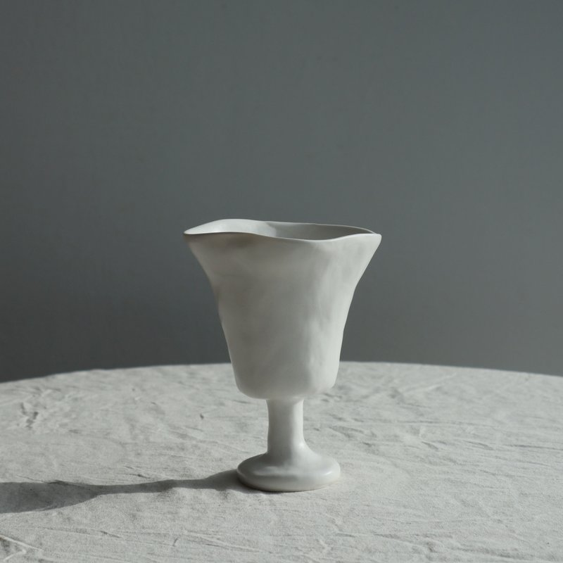 calla goblet white - Cups - Pottery White