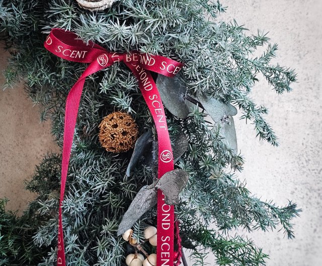 手作りの杉のクリスマスリース - ショップ beyondscent ウォール 手作りの杉のクリスマスリース - ショップ beyondscent ウォール
