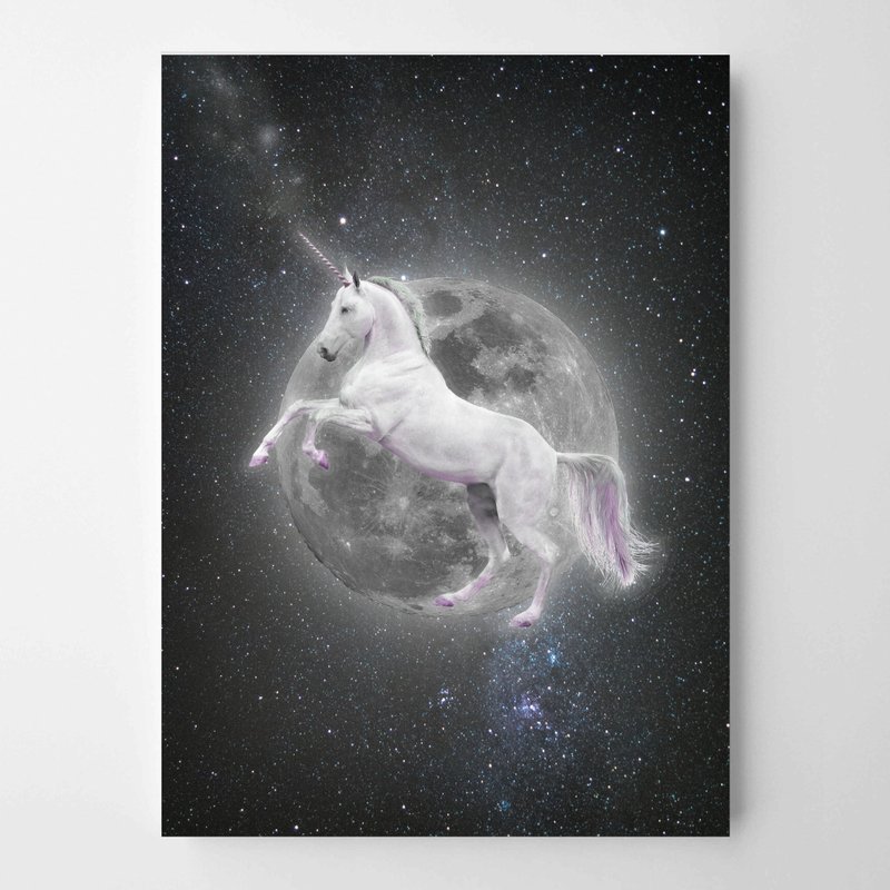 unicorn print #1 畫 佈置 擺飾 臥室 浴室 餐廳 咖啡廳 - 壁貼/牆壁裝飾 - 紙 