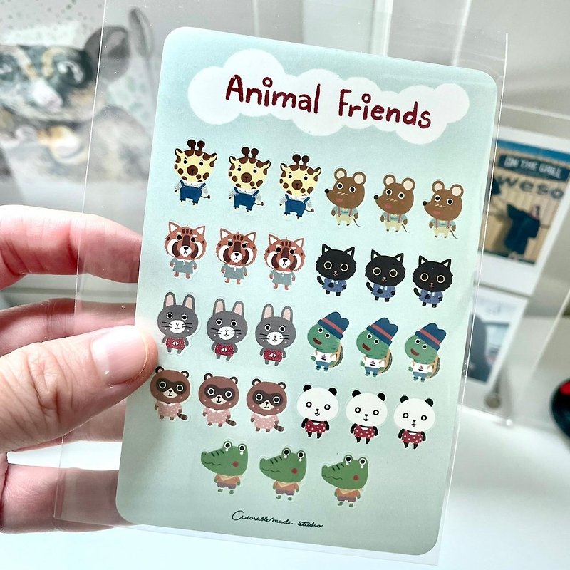 Planner Sticker : Animal friends - 貼紙 - 防水材質 