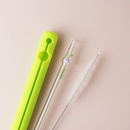 Lucky dog ​​shaped glass straw - Shop GOODGLAS Reusable Straws - Pinkoi