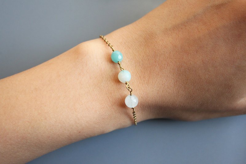 Floating island - bracelet - Bracelets - Crystal Blue