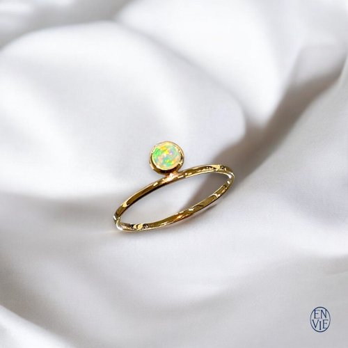ENVIE 18K 澳洲蛋白石戒指 18K Australian Opal Diamond Ring