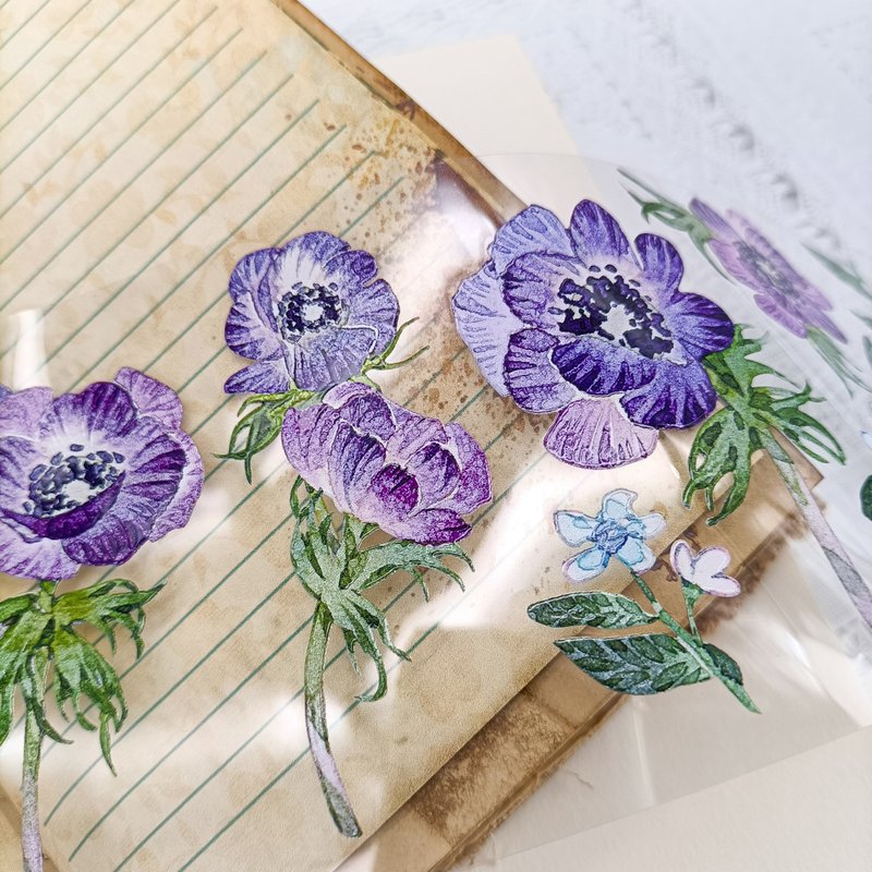 Windflower /  Masking Tape - มาสกิ้งเทป - พลาสติก หลากหลายสี