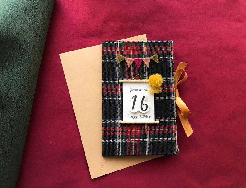 專屬於你的祝福 | 手工卡片 | 生日卡 Handmade  card 格子 - 卡片/明信片 - 紙 多色