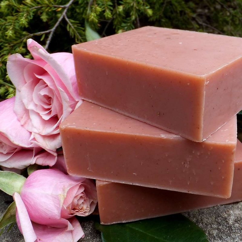 Soap-SHEA ROSE CLAY COMPLEXION 5.6OZ - สบู่ - น้ำมันหอม สีแดง