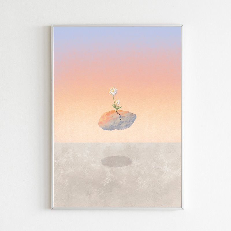 海報 (A3/A4) - Stay Alive - 海報/掛畫/掛布 - 紙 粉紅色