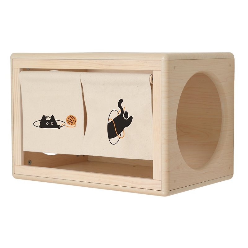 Bien Bien Cat Tree - L-Shaped Corner - Scratchers & Cat Furniture - Wood Khaki