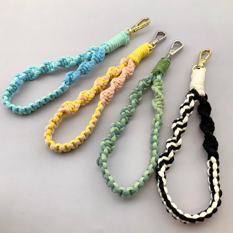 Mobile phone braided rope/wrist lanyard/mobile phone strap - เชือก/สายคล้อง - ผ้าฝ้าย/ผ้าลินิน 