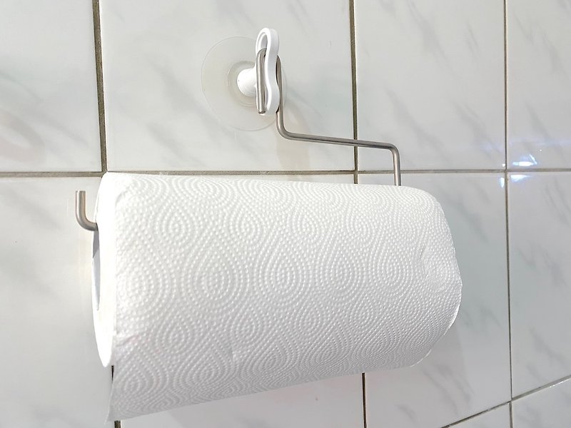 dipper kitchen/bathroom storage-paper towel holder - Shelves & Baskets - Plastic White