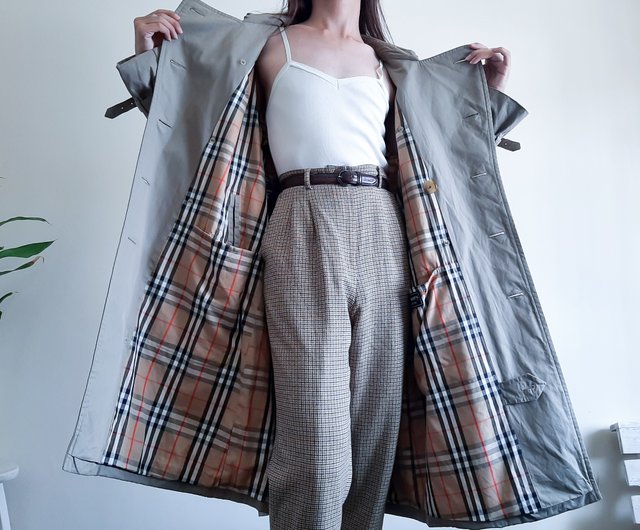 ヴィンテージ 90年代 BURBERRY ダブルブレスト グリーン