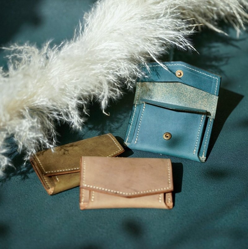 No.58 Mini Wallet【Texas】 - 錢包/皮夾/長短夾 - 真皮 綠色