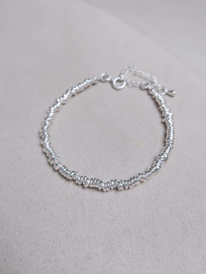 / Star Track/ S925 sterling silver bracelet - สร้อยข้อมือ - เงินแท้ สีเงิน