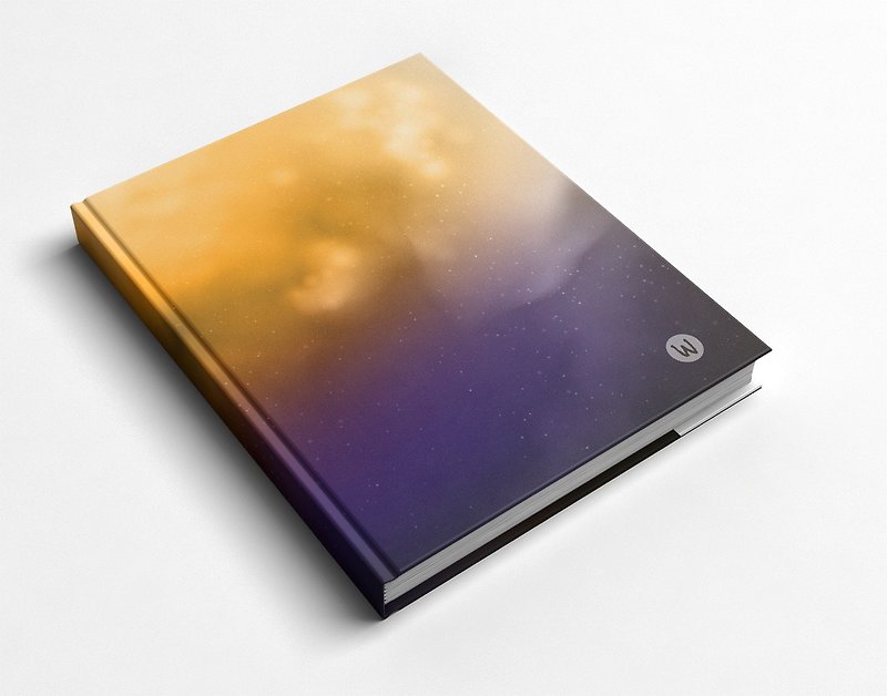 ロココストロベリーハンドメイドノート/ハンドブック日記-星空を利用して、心の空虚さと宇宙の夕暮れを癒してください - ノート・手帳 - 紙 