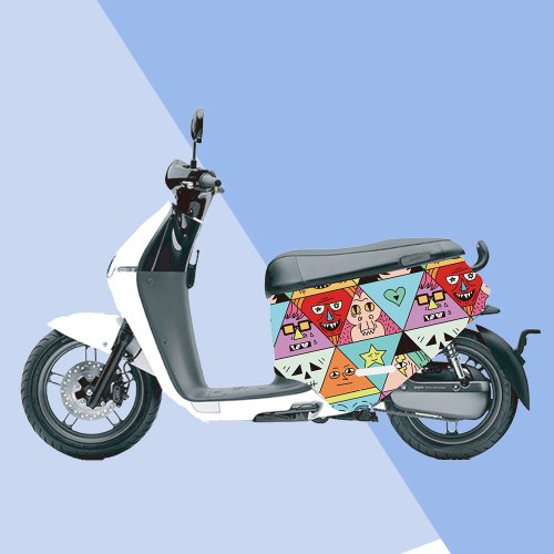 JB Design文創設計 gogoro防刮車套-iD99 美式插畫