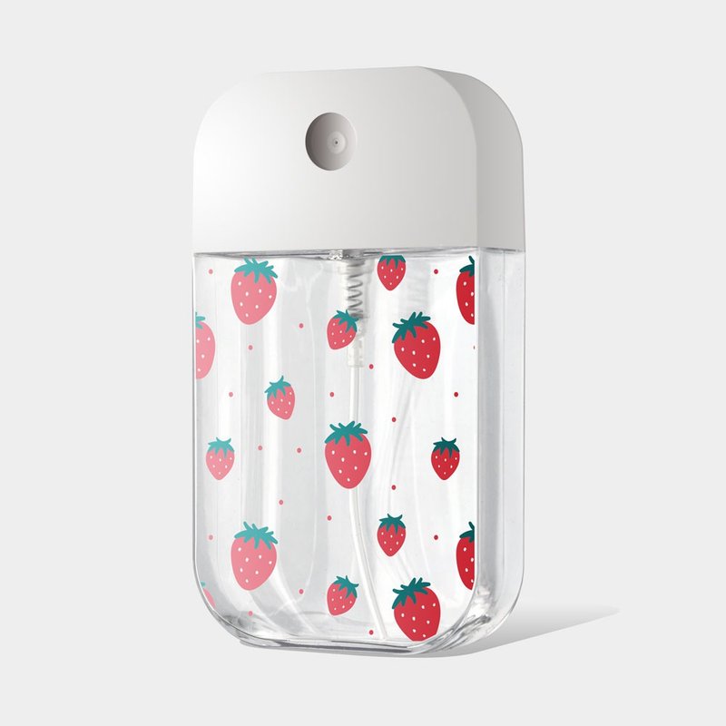 草莓 strawberry 酒精瓶 防疫用品 收納瓶 PU002 - 居家收納/收納盒/儲物盒 - 塑膠 紅色
