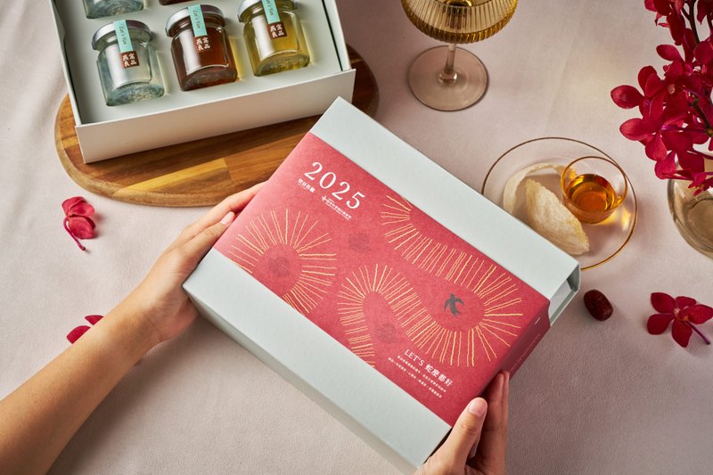 Shemoduhao Spring Festival gift box with 6 ready-to-drink fresh stewed bird's nest gift box is the best-selling New Year souvenir. - Health Foods - Fresh Ingredients Red