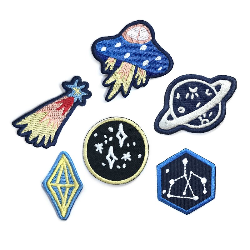 Across Universe SET - Badges & Pins - Thread Multicolor