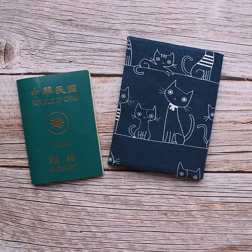 秋葉手作 【貓】護照套 護照夾 護照包