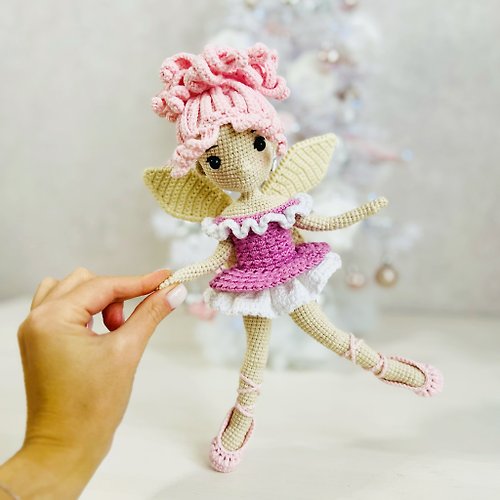 Fluffy Tummy 阿米古魯米童話圖案, 鉤針娃娃, 洋娃娃的衣服 , 娃娃的鉤針編織