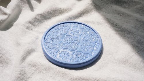 創設小物工作室 | mydslife 海棠花水泥杯墊-圓形款 | 臺灣在地文創之美(臺灣設計製造)