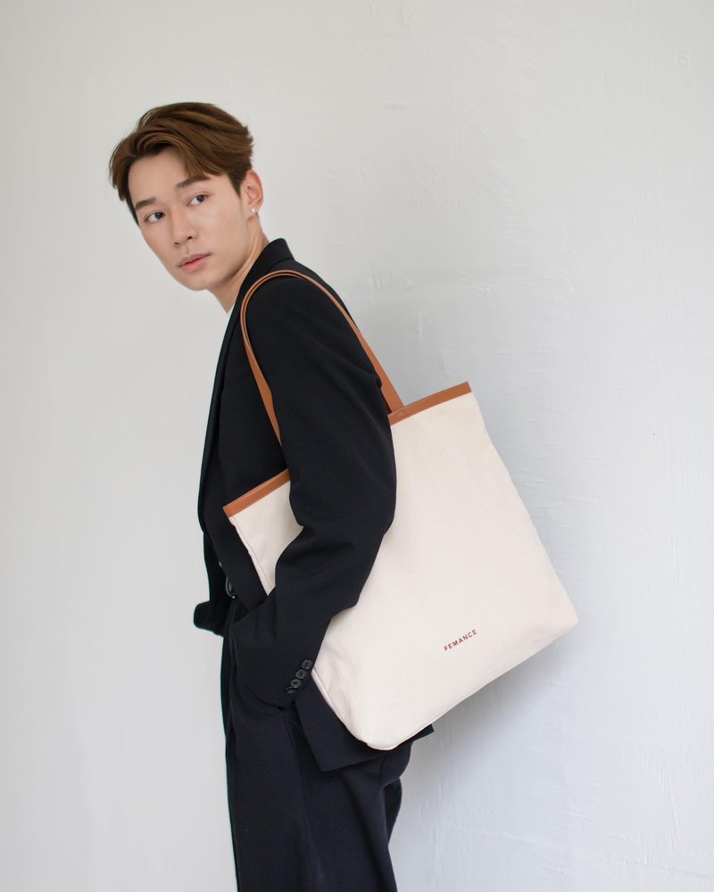 Femance Totebag 環保系列 環保袋 帆布包 防水 男女適用 - 手袋/手提袋 - 環保材質 橘色