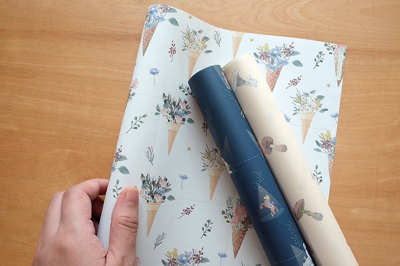 Reusable Wrapping papers (Collection 4) : Set of 3 - 包裝材料 - 紙 白色