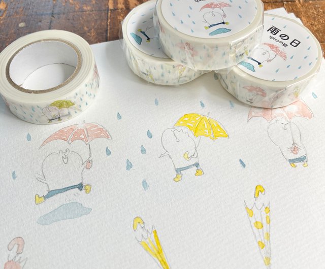 雨の日/muuちゃん 15mm×7m マスキングテープ - ショップ spicaの
