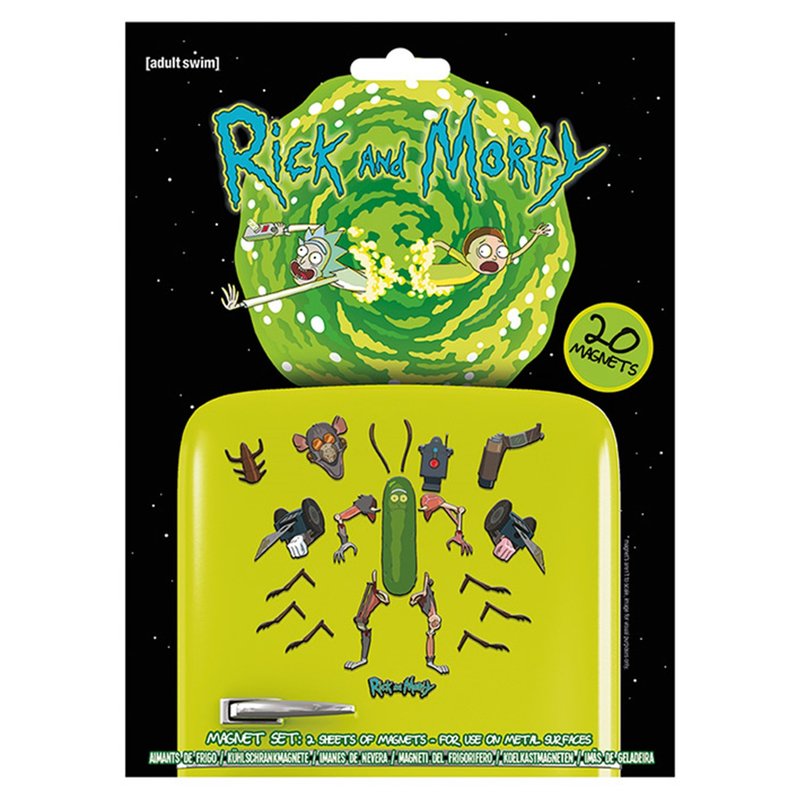 【瑞克和莫蒂】Weaponize The Pickle 進口磁鐵組 Rick and Morty - 磁鐵 - 其他材質 綠色