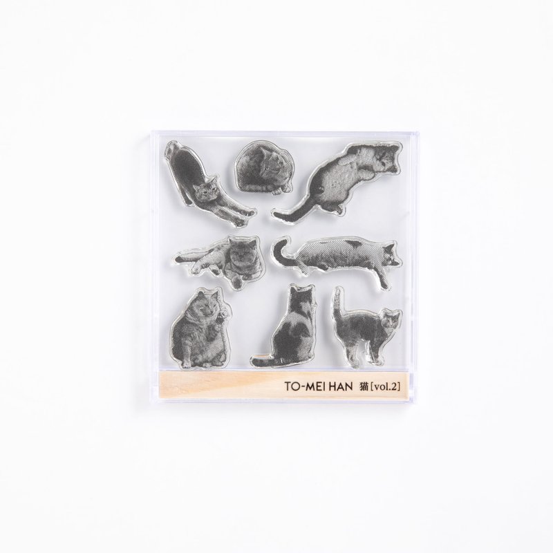 TO-MEI HAN cat vol.2 -Super reproduction clear stamp - Stamps & Stamp Pads - Resin Transparent