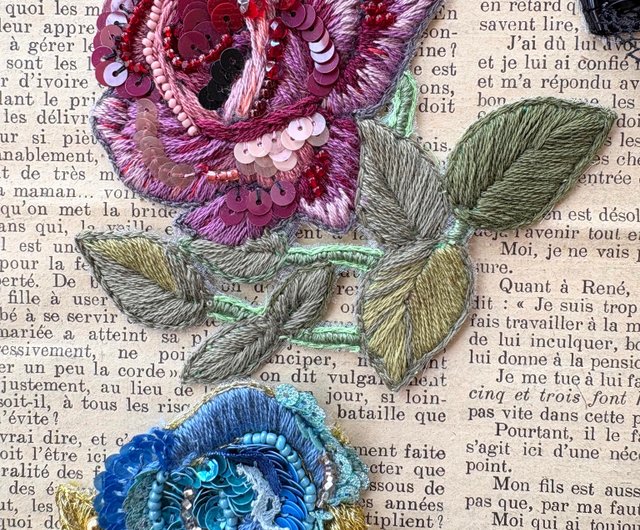 ヴィンテージ 刺繍 アート 額 飾り布 中南米 南米 メキシコ フォークアート パナマ モラ 刺繍 テキスタイル 骨董 クラフト-メキシコ雑貨と