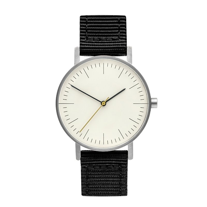 BIJOUONE B001系列 極簡設計 森系冷淡復古風格手錶 - 黑色表帶 - 男錶/中性錶 - 不鏽鋼 黑色