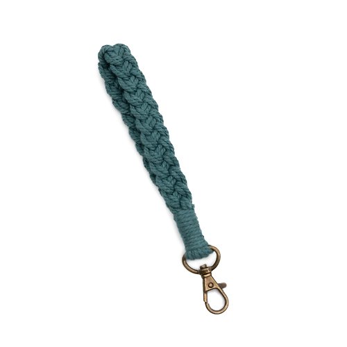 ekax 手工編織棉繩手腕繩 - 深綠色