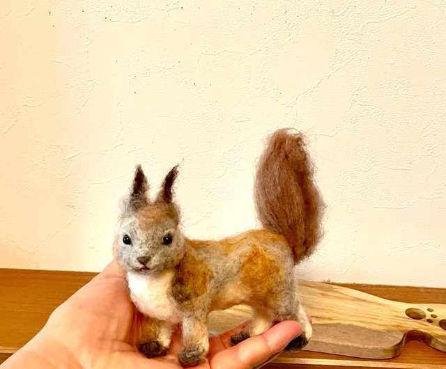 aya&yoshiko コースター 羊毛 フェネック リス ハンドメイド