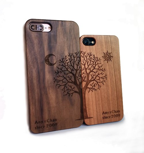 小木工房 客制實木情侶手機殼,實木iPhone三星手機殼,情侶手機殼,大树