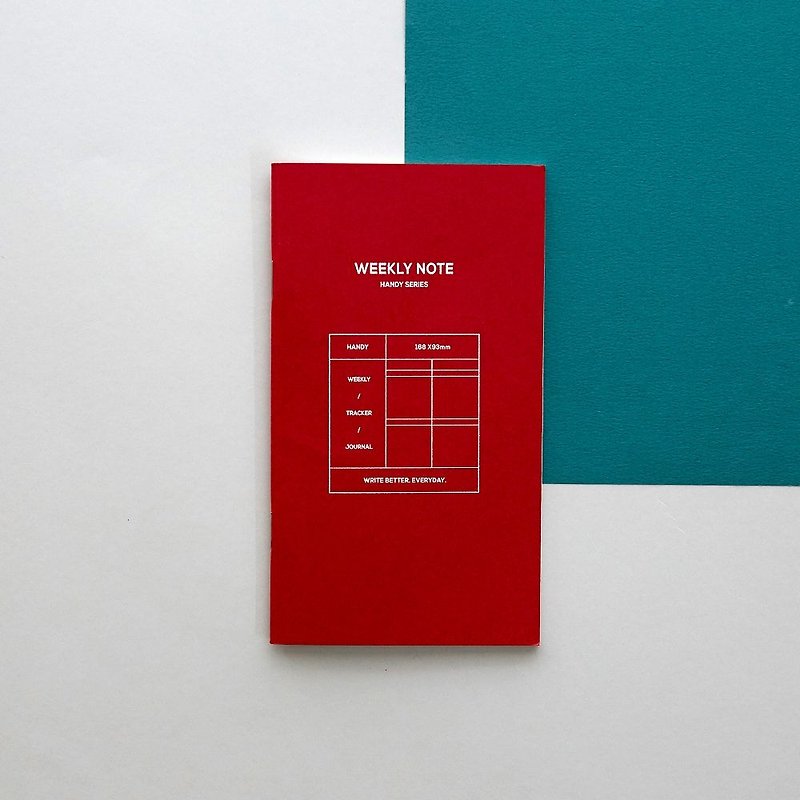 Funnymade Dreamer Supplement Notebook (Long Edition Book Cover Applicable) - Week Plan - Red, FNM36571 - สมุดบันทึก/สมุดปฏิทิน - กระดาษ สีแดง