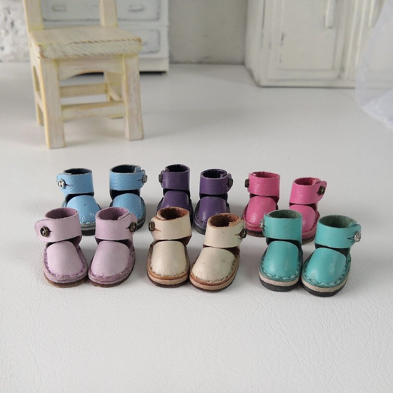 Summer sandals handmade for Blythe doll Bjd Shoes Doll Accessories - Stuffed Dolls & Figurines - Genuine Leather 