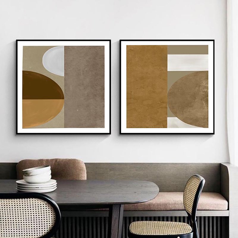 焦點品味.方_掛畫_方框系列_台灣製造 兩個工作天快速出貨 - 海報/掛畫/掛布 - 棉．麻 咖啡色