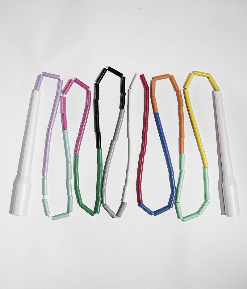 Skipping rope, RAINBOW ROPE - fancy rhythm rope (with drawstring pocket included) - Fitness Equipment - Plastic Multicolor