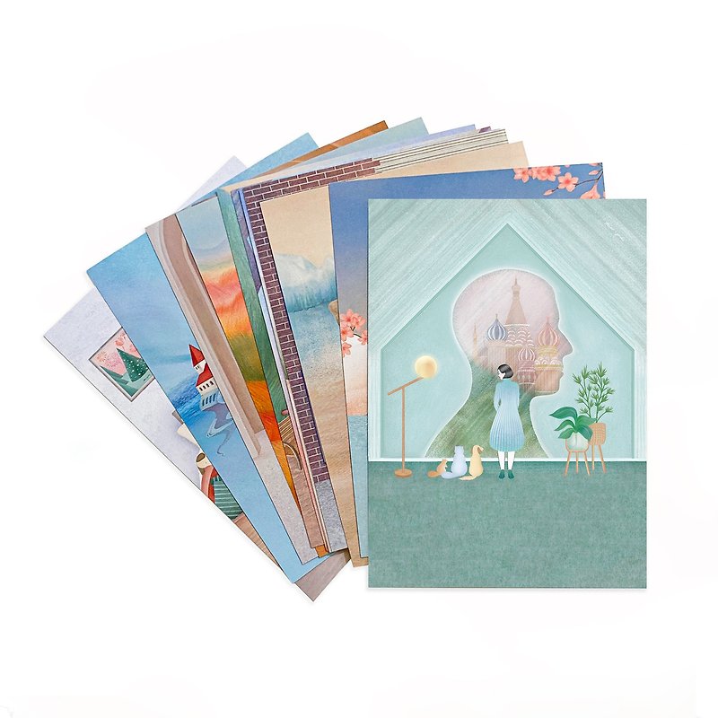 You Ji | 12 entry cards | Full set - การ์ด/โปสการ์ด - กระดาษ หลากหลายสี