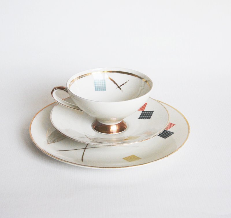 德國古董下午茶杯盤組 - 茶壺/茶杯/茶具 - 瓷 白色